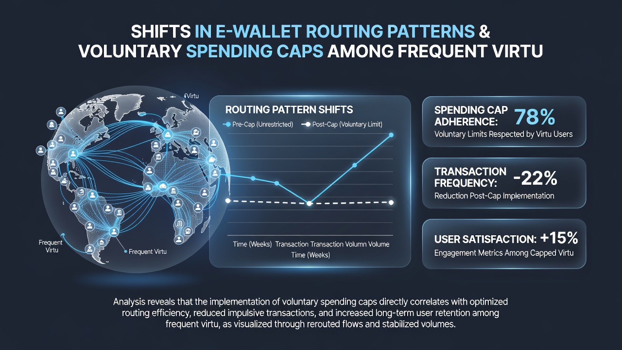 Graph illustrating correlation between spending cap activation and preferred e-wallet providers